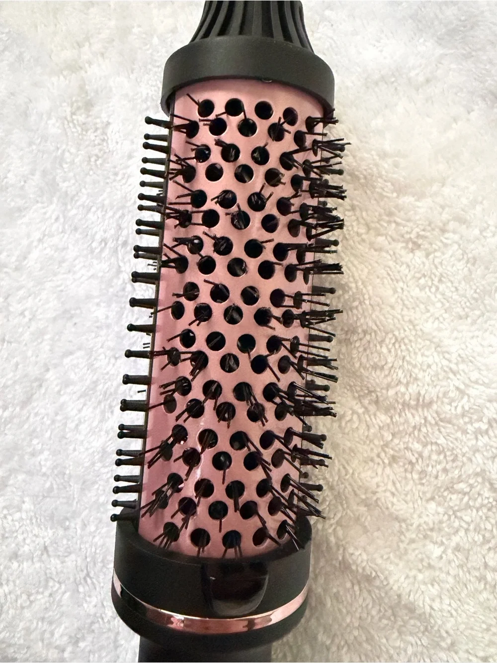 BLUSH Thermal Styling Brush 1.5” Tourmaline Ceramic 410°F Pink Black